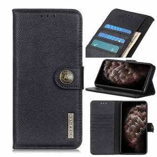 For iPhone 11 Pro Max Cowhide Texture Horizontal Flip Leather Case with Holder & Card Slots & Wallet(Black)