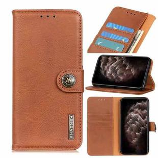 For iPhone 11 Pro Max Cowhide Texture Horizontal Flip Leather Case with Holder & Card Slots & Wallet(Brown)