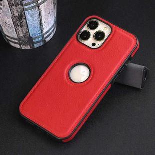 Milan Series Shockproof Leather Phone Case For iPhone 12 Pro Max(Red)
