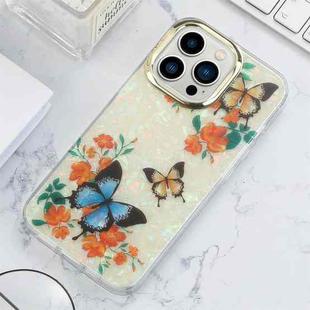For iPhone 12 Pro Max Shell Texture Flower TPU Phone Case(X2)