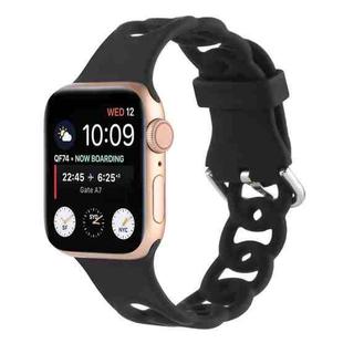 Hollow Out Silicone Watch Band For Apple Watch Ultra 49mm / Series 8&7 45mm / SE 2&6&SE&5&4 44mm / 3&2&1 42mm(3)