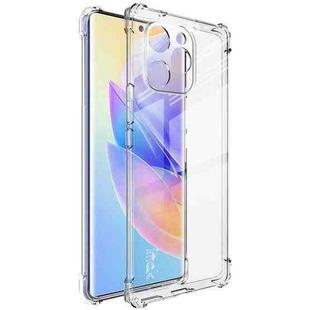 For Honor 60 SE IMAK All-inclusive Shockproof Airbag TPU Phone Case with Screen Protector(Transparent)