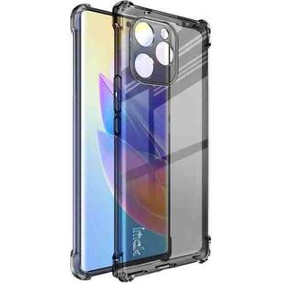 For Honor 60 SE IMAK All-inclusive Shockproof Airbag TPU Phone Case with Screen Protector(Transparent Black)