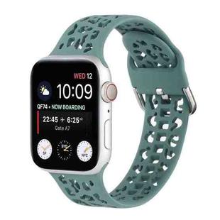 Hollow Out Silicone Watch Band For Apple Watch Series 8&7 41mm / SE 2&6&SE&5&4 40mm / 3&2&1 38mm(4)