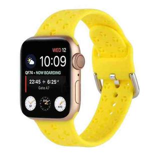 Hollow Out Silicone Watch Band For Apple Watch Series 8&7 41mm / SE 2&6&SE&5&4 40mm / 3&2&1 38mm(1)