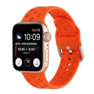 Hollow Out Silicone Watch Band For Apple Watch Series 8&7 41mm / SE 2&6&SE&5&4 40mm / 3&2&1 38mm(3)