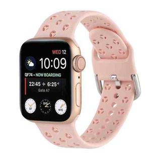 Hollow Out Silicone Watch Band For Apple Watch Series 8&7 41mm / SE 2&6&SE&5&4 40mm / 3&2&1 38mm(8)