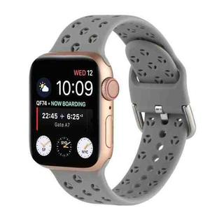 Hollow Out Silicone Watch Band For Apple Watch Series 8&7 41mm / SE 2&6&SE&5&4 40mm / 3&2&1 38mm(11)