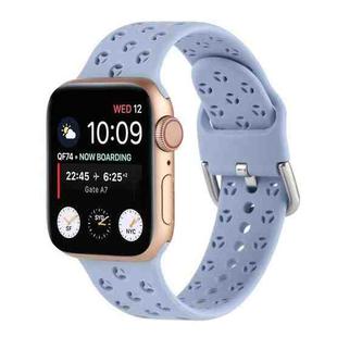 Hollow Out Silicone Watch Band For Apple Watch Series 8&7 41mm / SE 2&6&SE&5&4 40mm / 3&2&1 38mm(14)