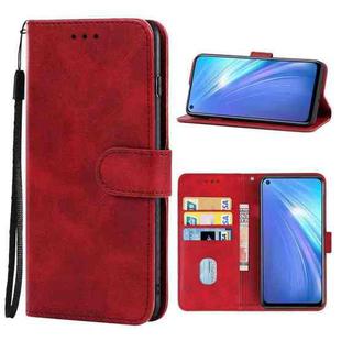 Leather Phone Case For OPPO Realme 6(Red)