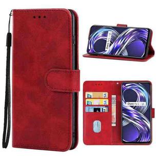 Leather Phone Case For OPPO Realme 8i(Red)