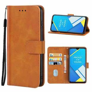 Leather Phone Case For OPPO Realme C2 2020(Brown)