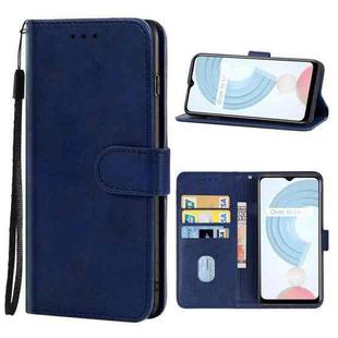 Leather Phone Case For OPPO Realme C21(Blue)