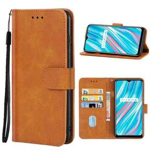 Leather Phone Case For OPPO Realme V11 5G(Brown)