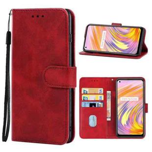 Leather Phone Case For OPPO Realme V15(Red)