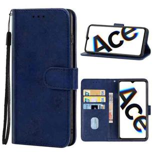 Leather Phone Case For OPPO Reno Ace(Blue)