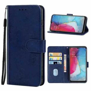 Leather Phone Case For OPPO Reno3 5G(Blue)