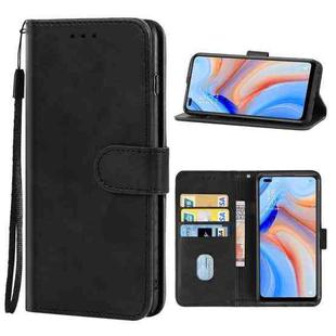 Leather Phone Case For OPPO Reno4 5G(Black)