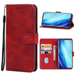 Leather Phone Case For OPPO Reno4 Pro(Red)