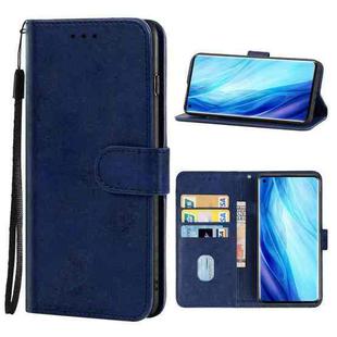 Leather Phone Case For OPPO Reno4 Pro(Blue)