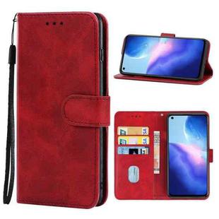 Leather Phone Case For OPPO Reno5 4G(Red)