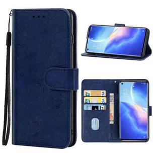 Leather Phone Case For OPPO Reno5 Pro 5G(Blue)