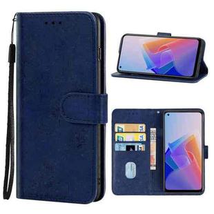 Leather Phone Case For OPPO Reno7 5G Foreign Version / Find X5 Lite(Blue)