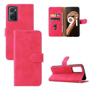 For OPPO Realme 9i / A36 Skin Feel Magnetic Buckle Leather Phone Case(Rose Red)