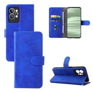 For OPPO Realme GT2 Pro 5G Skin Feel Magnetic Buckle Leather Phone Case(Blue)