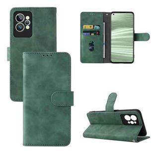 For OPPO Realme GT2 Pro 5G Skin Feel Magnetic Buckle Leather Phone Case(Green)