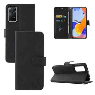 For Xiaomi Redmi Note 11 Pro 5G Foreign Version / Note 11 Pro+ 5G Skin Feel Magnetic Buckle Leather Phone Case(Black)