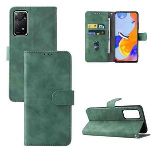 For Xiaomi Redmi Note 11 Pro 5G Foreign Version / Note 11 Pro+ 5G Skin Feel Magnetic Buckle Leather Phone Case(Green)