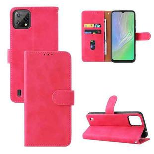 For Blackview A55 Skin Feel Magnetic Buckle Leather Phone Case(Rose Red)