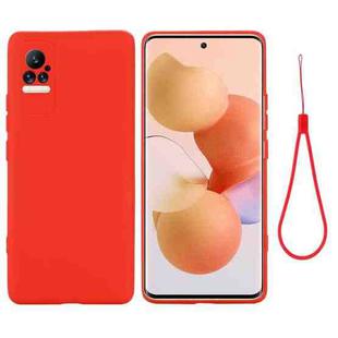 For Xiaomi Civi Pure Color Liquid Silicone Phone Case(Red)
