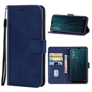 Leather Phone Case For OPPO A5s / AX5s(Blue)