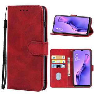Leather Phone Case For OPPO A8(Red)