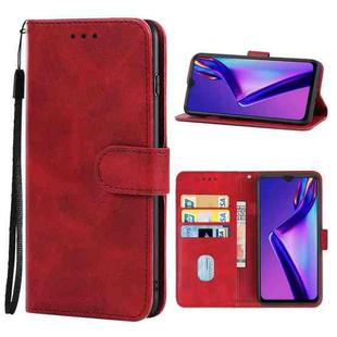 Leather Phone Case For OPPO A12(Red)