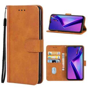 Leather Phone Case For OPPO A12(Brown)