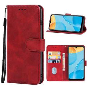 Leather Phone Case For OPPO A15(Red)