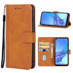 Leather Phone Case For OPPO A32(Brown)