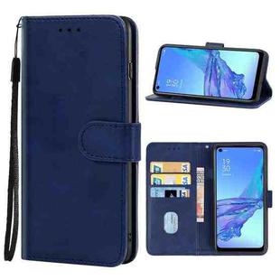 Leather Phone Case For OPPO A32(Blue)