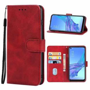 Leather Phone Case For OPPO A53(Red)