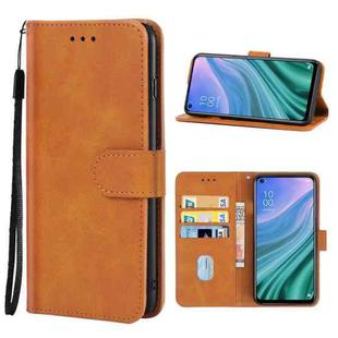 Leather Phone Case For OPPO A54(Brown)