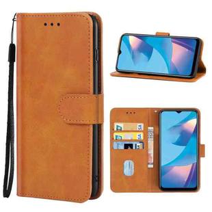 Leather Phone Case For OPPO A54s(Brown)