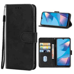 Leather Phone Case For OPPO A54s(Black)