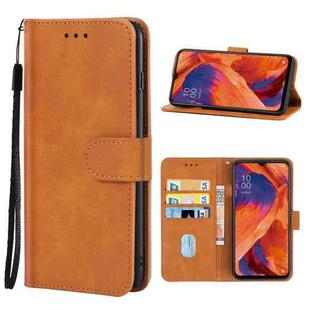 Leather Phone Case For OPPO A73(Brown)