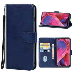 Leather Phone Case For OPPO A74 5G(Blue)