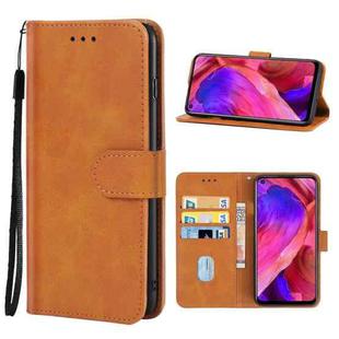 Leather Phone Case For OPPO A93 5G(Brown)