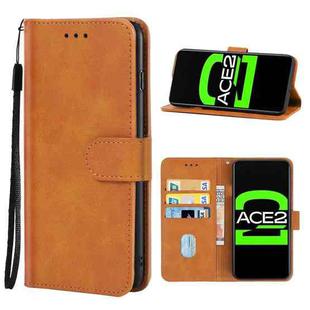 Leather Phone Case For OPPO Ace2(Brown)