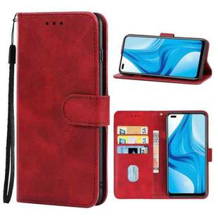 Leather Phone Case For OPPO F17 Pro(Red)